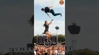 Unicycle Par Death-Defying Flip 😱🔥