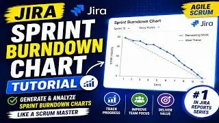 Формирование графика спринта с использованием JIRA | Диаграмма спринта Jira для Agile Scrum-коман...