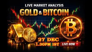 Live Market Trading: Gold & Crypto | Technical Analysis & Key Levels | Entries & Market Moves