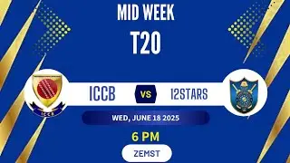 ICCB vs 12stars mid week 18th June 2025