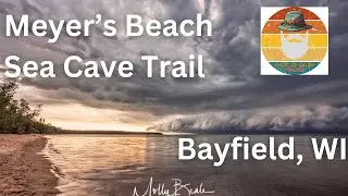 Old Guy Hikes Meyers Beach Sea Cave Trail, Bayfield WI, Aug 28, 2023. Sunset Hike Turned Dangerous!