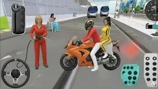 3D Driving Class Orange Bike in Denmark City Funny bike Games Android Game player Ali.