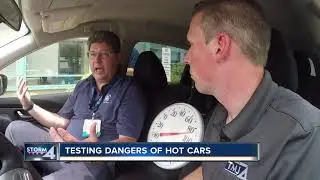 Testing the danger of hot cars in this heat wave