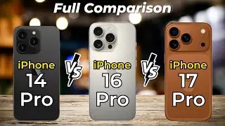 iPhone 17 Pro vs iPhone 16 Pro vs iPhone 14 Pro 🔥 Full Specs Comparison
