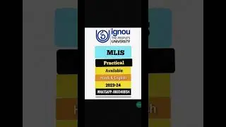 Ignou mlis practical solution Available 2023-24-25 WhatsApp:- 8603418154 . In English & Hindi