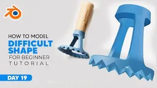 How To Model Difficult Shape _ Blender Hard Surface Modeling Tutorial | blender modeling tutorial 19