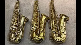 Yamaha 62 Purple Logo vs Selmer Paris mk VI 6 vs Selmer Paris mk VII 7 Design differences