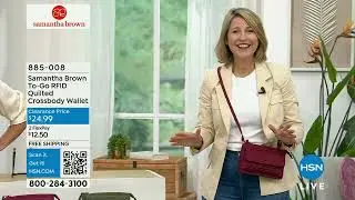 Samantha Brown ToGo RFID Quilted Crossbody Wallet