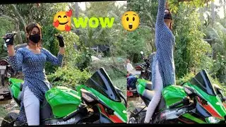 অনেকদিন পর বোন বাইক নিয়ে রাইডে বের হলো