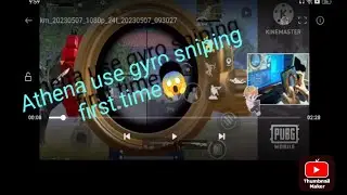 [pubg mobile] 😂 Athena use gyro sniping first time #pubgmobile  #athenagaming #viral