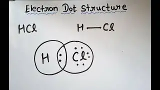Trick to draw electron dot structure of HCl compound