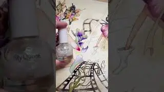 💅 #shorts #watercolorart #speeddrawing #watercolor #art #illustration #aesthetic #painting #short