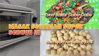 MASAK IKAN TUNA BAKAR DABU-DABU & STOCK PROTEIN | A DAY IN MY LIFE