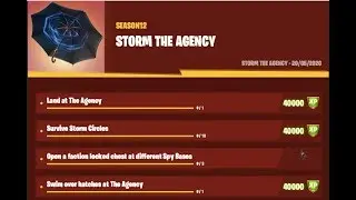 Fortnite New Storm The Agency Challenges Leaked - New Free Glider Fortnite Season 2 Chapter 2