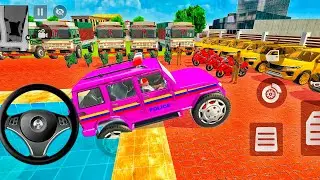 Car bike game*Franklin ordered an Indian Police car and Hayabusa bike 🚛 in the game 🎮With fortuner 🚨
