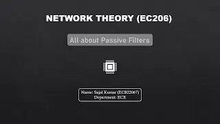 All about Passive Filters - Network Theory