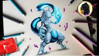 How To Draw Mew From Pokemon Step By Step ! Easy Tutorial