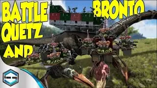 Ark Survival Evolved Battle Quetz And Bronto Build (TIPS & TRICKS)