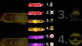 aap kitne old ho ❤️🤭 me 5 years    #fyp #freefire #freefirenewevent #old