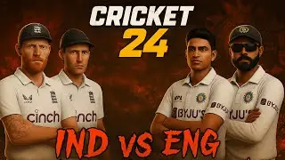 IND vs ENG Gets Intense in Cricket 24 – Nail-Biting Thriller! 🏏😵