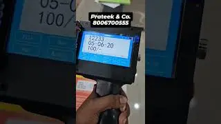 Handheld Printer Demo: Expiry Dates, Batch Codes & More Simplified #handheldprinter