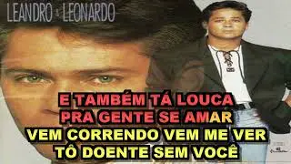 Não Sei Mais Dormir Sozinho - Leandro & Leonardo  ( Karaoke)