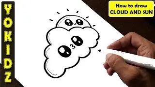 HOW TO DRAW CLOUD AND SUN