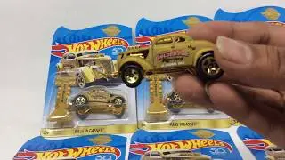HOT WHEELS 2018 PASS'N GASSER GOLD 50th ANNIVERSARY ITALY SPECIAL EDITION