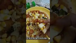 Pizza at home #dough #pizza #cheese #recipe #quick #easy #healthy #like #subscribe #support #cooking