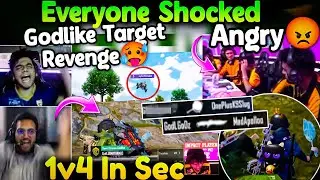 🇮🇳GodLike Target Revenge Genesis🥵Admino 1v4 Nade💀Shocked Everyone😱GodZ pan🍳