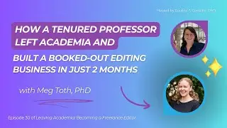 Should you give up tenure to become an academic editor? Fully booked in just 2 months