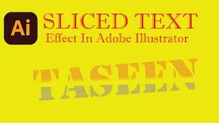 AdobeIllustrator Tutorial: Sliced Text Effect