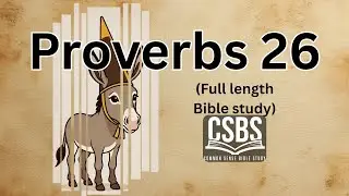 Proverbs 26 with CSBS (full version)