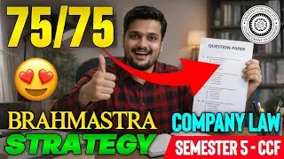 75/75😍Company Law Strategy And One shots| Bcom sem-5 CCF | Calcutta University 