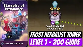 Starspire of Resonance FROST HERBALIST TOWER Level 1 - 200 Full Guide I Cookie Run Kingdom