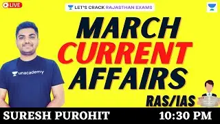 Complete March Current Affairs 2021 | RPSC/RAS 2021 | Suresh Purohit