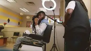 Growing Locs For 10 Years Getting Re-twisted  - Time Lapse With WalkAwaySmilin - Lumix S5