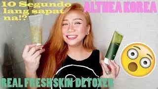 Pak !? or Not!? Althea Korea Real Fresh Skin Detoxer Rose and Green Tea ,  Review + Demo 😉💗💚