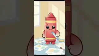The Crayon Lost Its Color 🎨😢 #buddy #cuteanimation #animation #helloobject #friendship