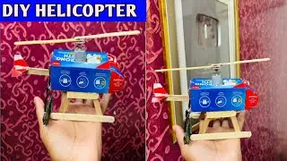 How to make helicopter with DC motor with colgate box