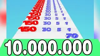 NOOB vs PRO vs HACKER in Number Master 3D (MAX LEVEL NUMBER) Part 2