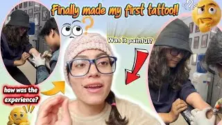 Made my first tattoo🥺| From idea to ink💜|   🐾 A piece of my soul inked forever 🐾#tattoo #experience