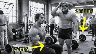 POWERLIFTER CURLED 225 LBS, ARNOLD CURLED 25 LBS &mdash; GUESS WHO BUİLT BETTER ARMS İN 8 REPS