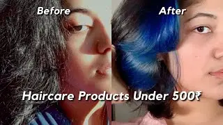 Under 500₹ Indian hair products that SAVED my DAMAGED & FRIZZY HAIR | haircare routine UNDER 500₹ 💇✨
