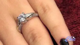 Elegant anniversary ring, set with AAA high quality round cz stone in prong setting.-item p8006