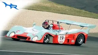 1974 Gulf Mirage Gr.7 Awesome V8 Acceleration Sound at Le Mans