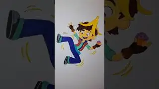 The Banana Slip Coloring Process! 💖💥 Creative Flow