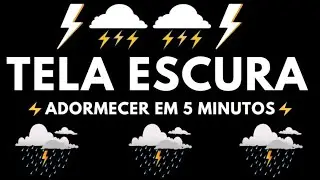 Bons Sonhos 💤 Som de Chuva e Trovoadas no Telhado na Floresta Nebulosa para Dormir