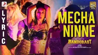 Bandobast - Mecha Ninne Lyric (Telugu) | Suriya, Sayyeshaa | Harris Jayaraj | K.V. Anand