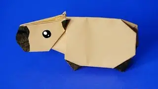 Origami Capibara de papel | Cómo hacer animales de papel paso a paso